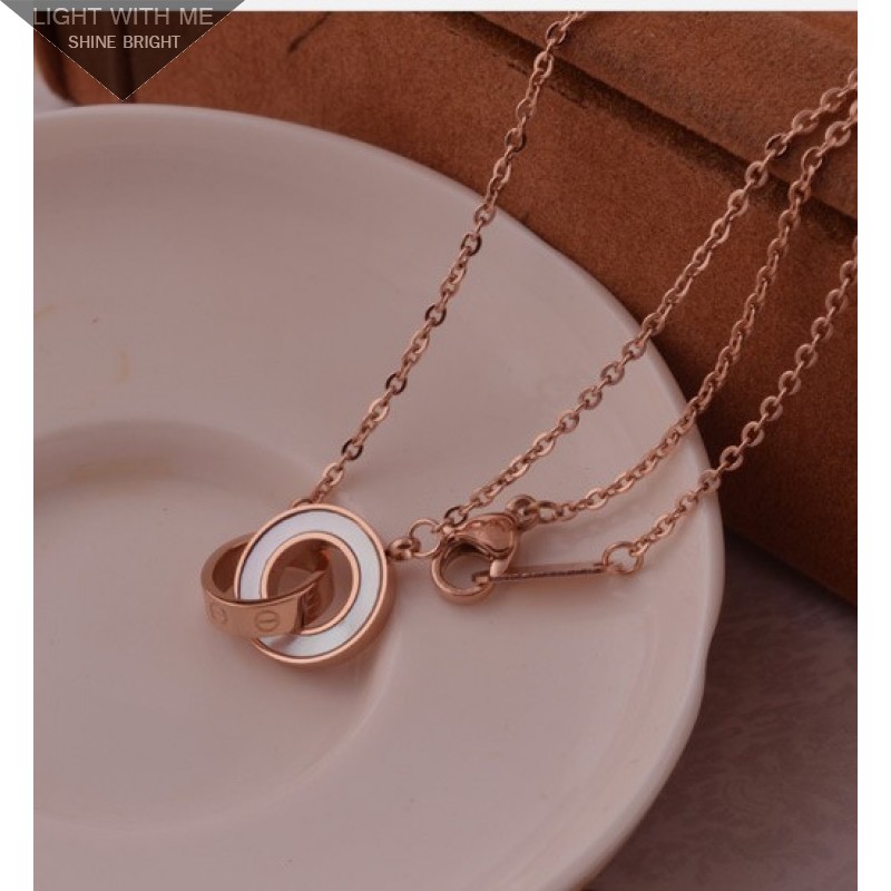 cartier 2 ring necklace