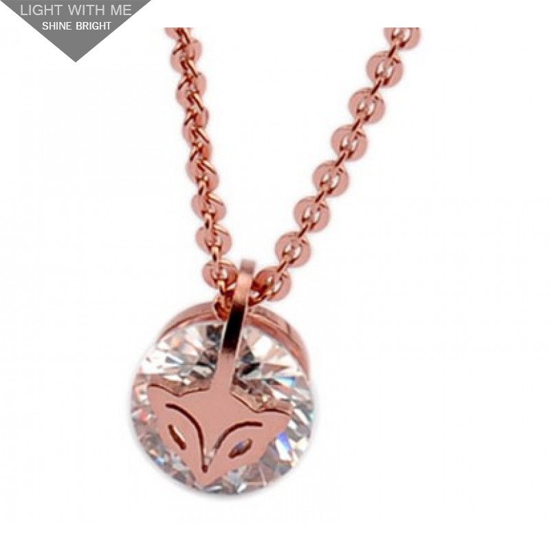 Cartier Little Fox Necklace in Pink 