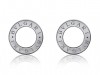 Bvlgari-Bulgari Stud Earrings in 18kt White Gold with Mother of Pearl