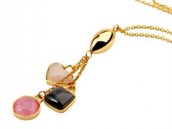Bvlgari Charms Pendant Necklace in Yellow Gold