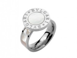 Bulgari-Bvlgari Ring in 18kt White Gold with Mother of Pearl