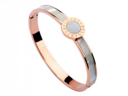 Bulgari-Bvlgari Bangle in 18kt Pink Gold with Mother of Pearl