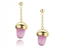 Bvlgari Pinecone Drop Earrings in 18kt Pink Gold