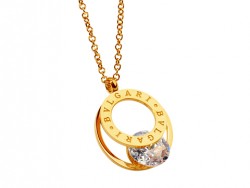 Bvlgari Diamond Necklace in 18kt Pink Gold