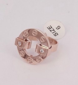 Cartier Love Ring in Pink Gold With Two Diamonds
