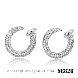 Juste un Clou Earrings in White Gold with Diamonds