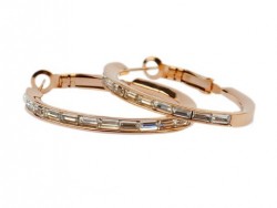 Cartier Earrings in 18kt Pink Gold with Pave Diamonds