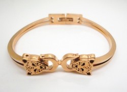 Cartier Panthere Bracelet in 18kt Pink Gold with Black Lacquer