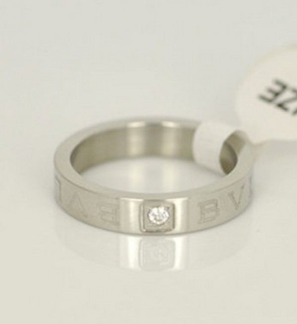 Bulgari B.ZERO1 solitaire ring 18 kt white gold with round brilliant cut  diamond | eBay