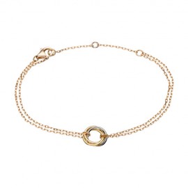 Trinity De Cartier Fake Bracelet 18k Pink Gold Ring Pink Gold Chain