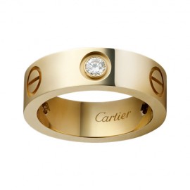 Cartier Love Ring Replica 18K Yellow Gold 3 Diamonds