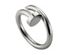 Cartier Juste Un Clou Ring Replica Plated Real White Gold