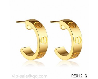 Cartier Love Earrings in yellow gold