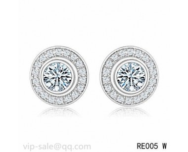 Cartier D'AMOUR Earrings in 18K white gold with diamond