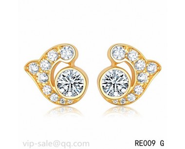 Cartier Earrings in 18K yelloe gold with diamonds