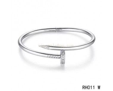 Cartier juste un clou bracelet in white gold with 27 brilliant-cut diamonds