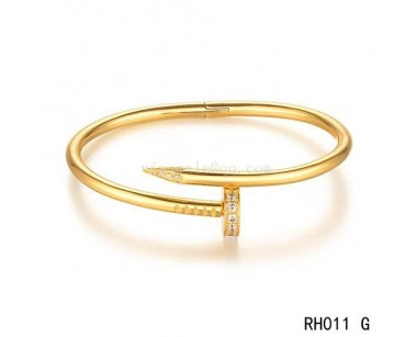 Cartier juste un clou bracelet in yellow gold with 27 brilliant-cut diamonds