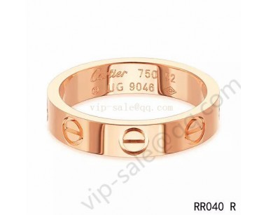 Cartier love ring in 18k pink gold