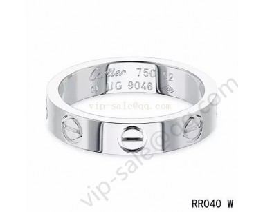 Cartier love ring in 18k white gold