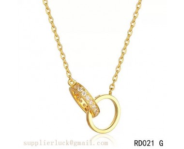 Cartier love necklace yellow gold rings with diamonds 