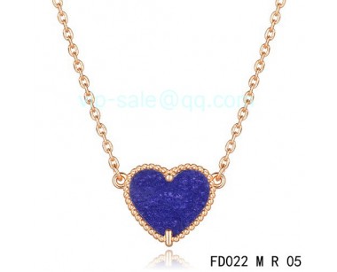 Van cleef & arpels Alhambra Heart Necklace/Pink Gold