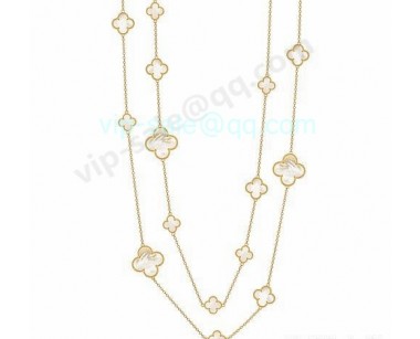 Van cleef & arpels Magic Alhambra Necklace/Yellow Gold/Mother-Of-Pearl