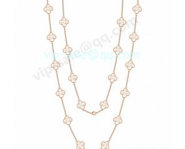 Van cleef & arpels Vintage Alhambra Necklace/Pink Gold/Mother-Of-Pearl