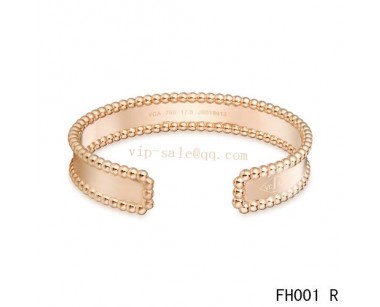 Van Cleef and Arpels open bracelet/pink gold