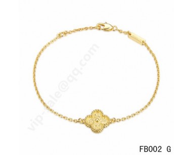 Van cleef & arpels Sweet Alhambra bracelet<li>yellow gold