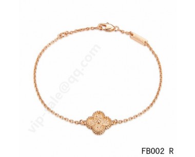 Van cleef & arpels Sweet Alhambra bracelet<li>pink gold