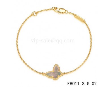 Van cleef & arpels Sweet Alhambra bracelet<li>Yellow with Gray Butterfly