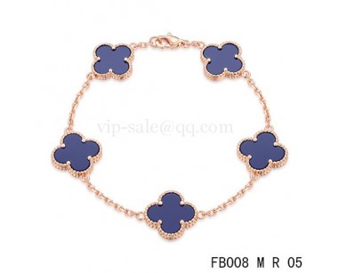 Van cleef & arpels Alhambra bracelet<li>Pink with 5 Purple clover