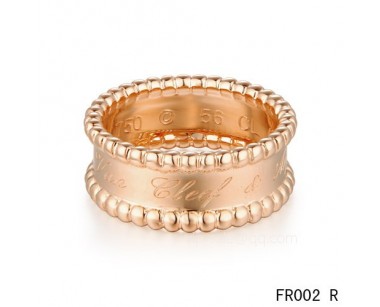 Van Cleef and Arpels Perlee Signature ring<li>In pink gold