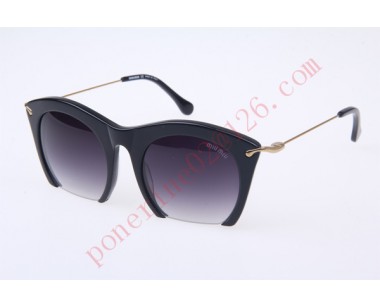 2016 Cheap Miu Miu MU14NS Sunglasses, Black Gold