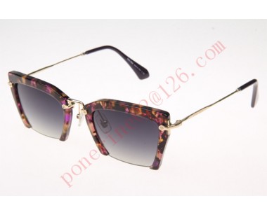 2016 Cheap Miu Miu VMU10QS Sunglasses, Purple Tortoise