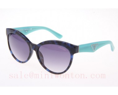 Prada OPR23QS Sunglasses In Blue Tortoise Green