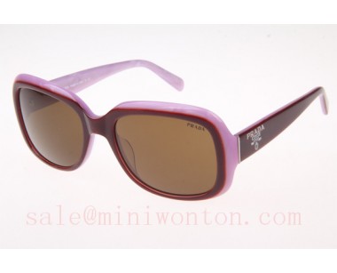 Prada SPR17P Sunglasses In Red Pink