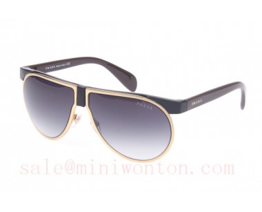 Prada SPR23P Sunglasses In Gold Coffee