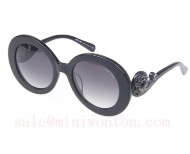 Prada SPR27QS Sunglasses In Black Gold