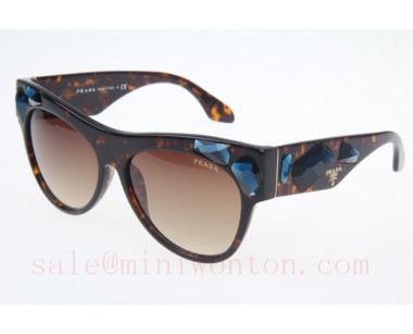 Prada VPR22QS Sunglasses In Tortoise Blue