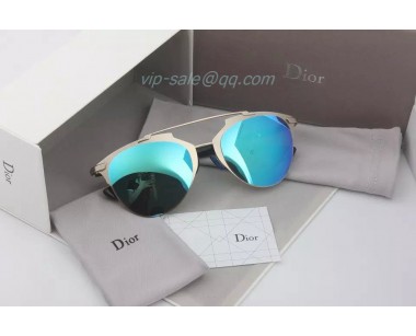 Dior Reflected Sunglasses in white and bule Lens