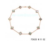 Van cleef & arpels Vintage Alhambra Necklace/Pink Gold/10 Motifs