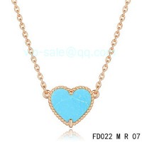 Van cleef & arpels Alhambra Heart Necklace/Pink Gold	