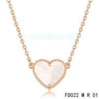 Van cleef & arpels Alhambra Heart Necklace/Pink Gold	