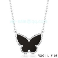 Van cleef & arpels Sweet Alhambra Butterfly Necklace/White Gold	