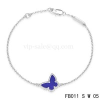 Van cleef & arpels Sweet Alhambra bracelet<li>White with Purple Butterfly	