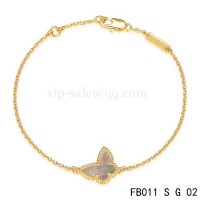 Van cleef & arpels Sweet Alhambra bracelet<li>Yellow with Gray Butterfly	