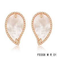 Van cleef & arpels Sweet Alhambra Leaf Earrings pink gold,white mother-of-pearl	