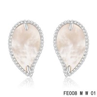 Van cleef & arpels Sweet Alhambra Leaf Earrings white gold,white mother-of-pearl	