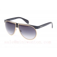 Prada SPR23P Sunglasses In Gold Black	